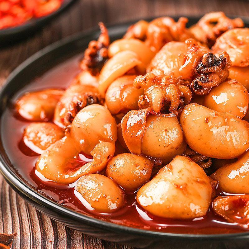 墨鱼仔海兔海鲜即食零食熟食八爪鱼小鱿鱼仔 香辣休闲食品 ★掌柜推荐★纯墨鱼仔烧烤120g