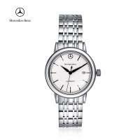 Mercedes-Benz梅赛德斯-奔驰 驰尚系列时尚钢白白面钢带男士机械手表BZ01111