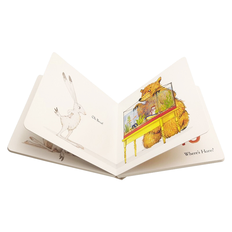 组合装:熊和兔的友谊系列 [正版]熊和兔的友谊套装4册 英文原版 Bear and Hare Where’s Bear?高清大图