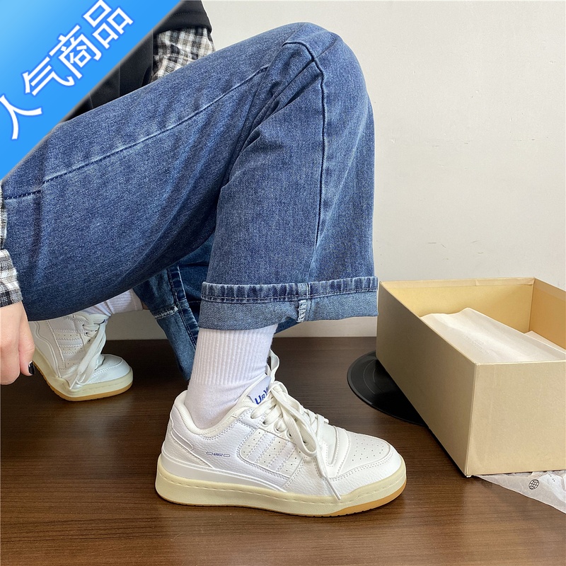 SUNTEK北风 小众复古休闲板鞋女ins2023春季新款港风简约百搭小白鞋潮高清大图