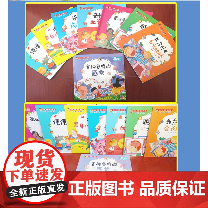 暖心熊原创绘本小身体大秘密全8册正版书籍幼儿科普知识3-8岁中英双语扫码听书早教亲子互动共读睡前读物漫画书成长关键期全阅高清大图