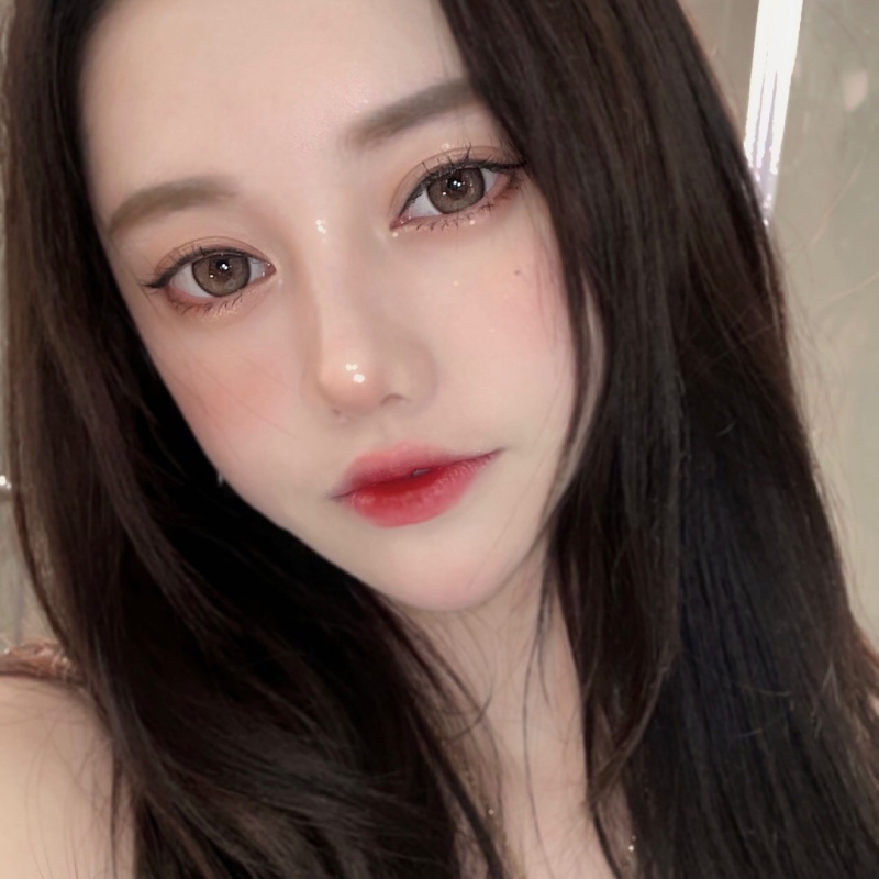 apicaleyes栗宝棕美瞳年抛新款女大小直径近视隐形眼镜2片