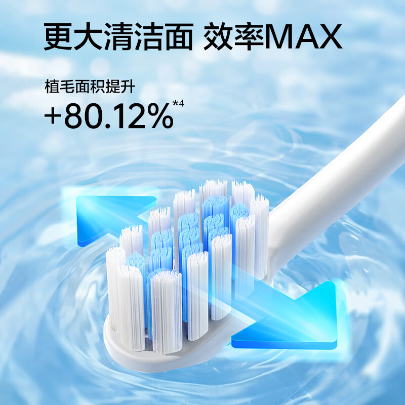 松下(Panasonic)电动牙刷奶泡刷去渍护龈双效滑屏解锁控制电量长久续航520女生礼物送女友送妈妈DC20蓝色