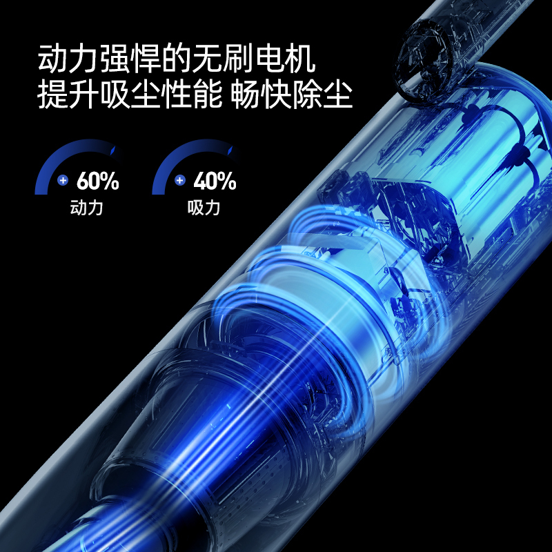 德尔玛(Deerma)VC02Pro 无线吸尘器大吸力家用车载小型 强力手持吸拖一体吸尘器 标准版