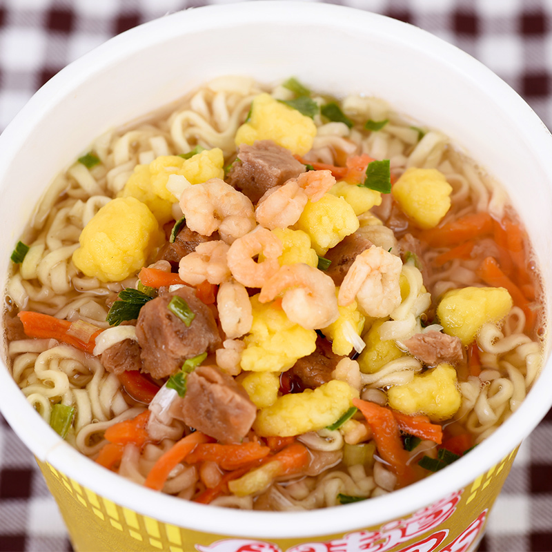 日清 合味道虾仁风味杯面82g*12杯整箱 速食方便面泡面