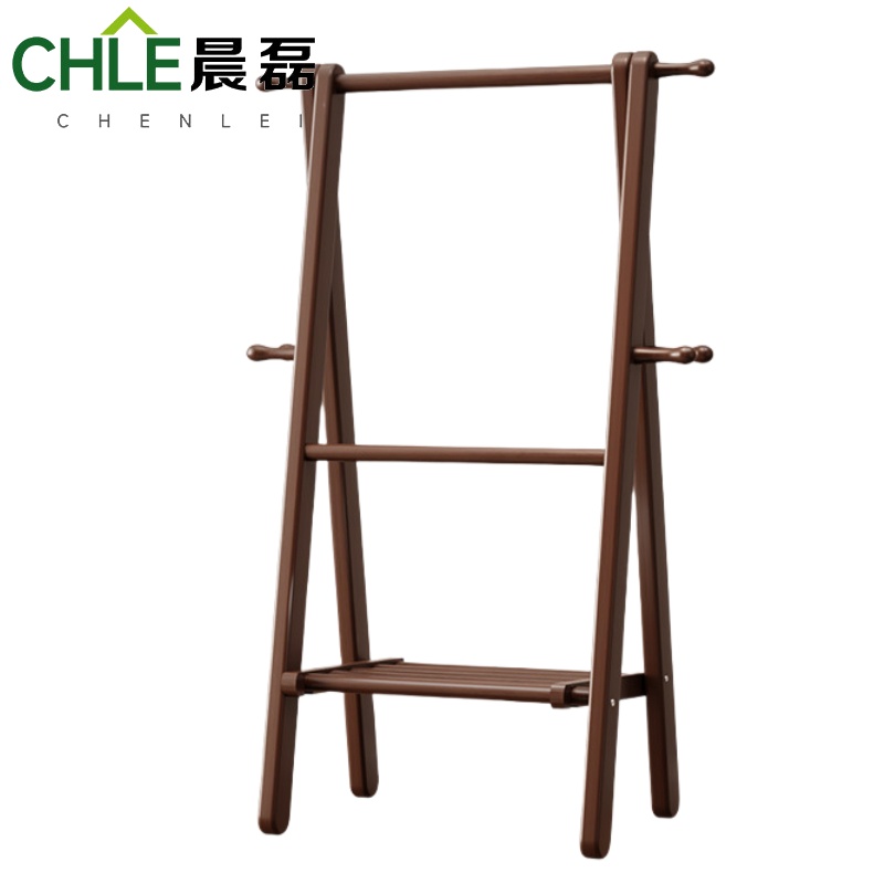 晨磊实木衣帽架80*46*150cm/个高清大图