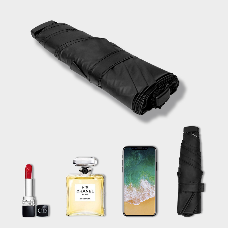 红叶の秀红叶伞超轻迷你太阳伞便携小巧扁口袋伞女遮阳防晒晴雨两用伞 夏日风情2两伞高清大图