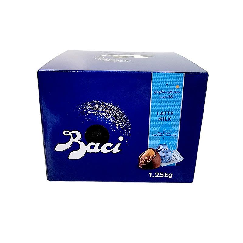 意大利baci芭喜榛仁经典黑巧克力制品1.25kg(100颗)婚庆结婚喜糖图片