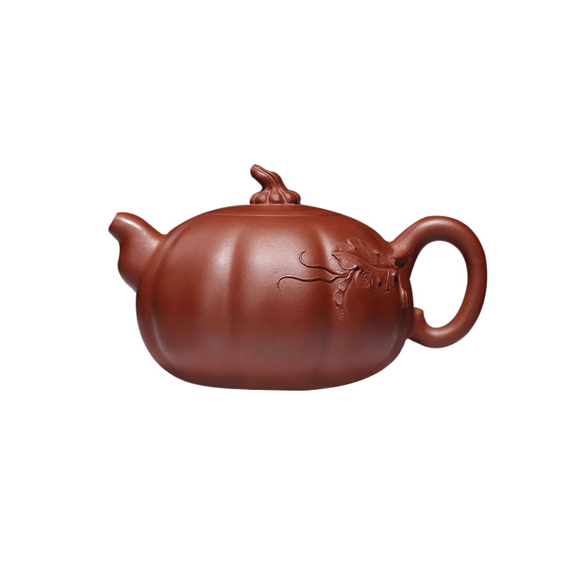美帮汇紫砂壶瓜壶茶具原矿茶壶钱陶峰手制手工家用泡茶壶高清大图