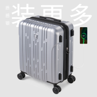 爱华仕20寸拉杆箱大容量行李箱女24寸万向轮旅行箱男登机密码箱 银色 26寸
