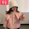 可莉允女童秋冬棉服外套2022新款儿童冬装加厚羽绒棉衣女宝宝中小童洋气