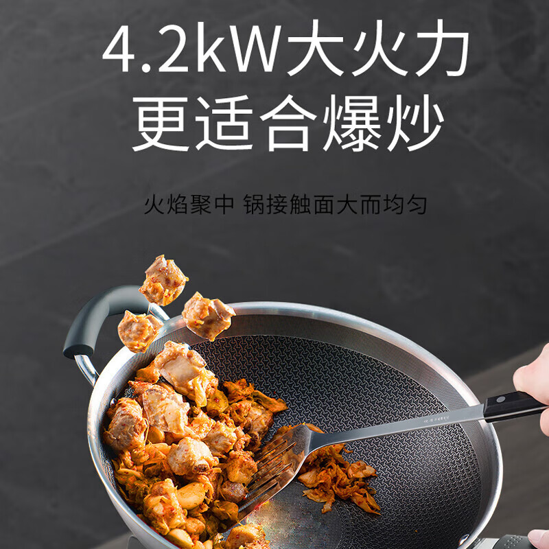 樱花(SAKURA )燃气灶不锈钢单灶具煤气灶台嵌两用4.2KW高效直火灶 一级能效JZY-GAZ01(Ⅱ)液化气