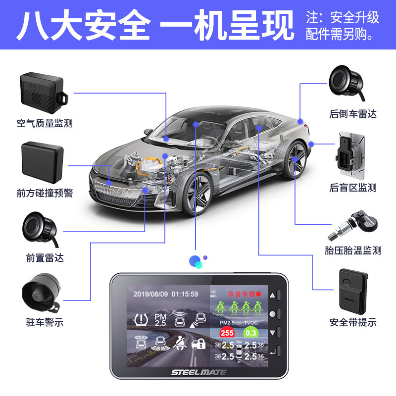 铁将军行车记录仪D600 高清1080P 前车防撞模块[需配套记录仪D600使用]