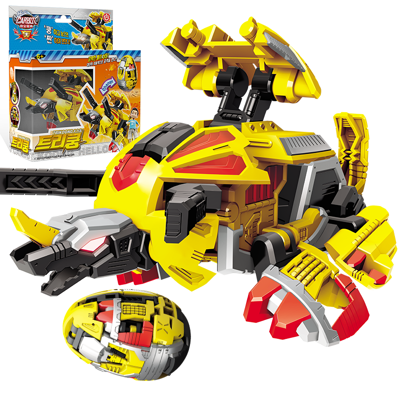 霸王恐龙蛋儿童小男孩女孩玩具汽车金刚机器人咖宝蛋神大力轰trikoong