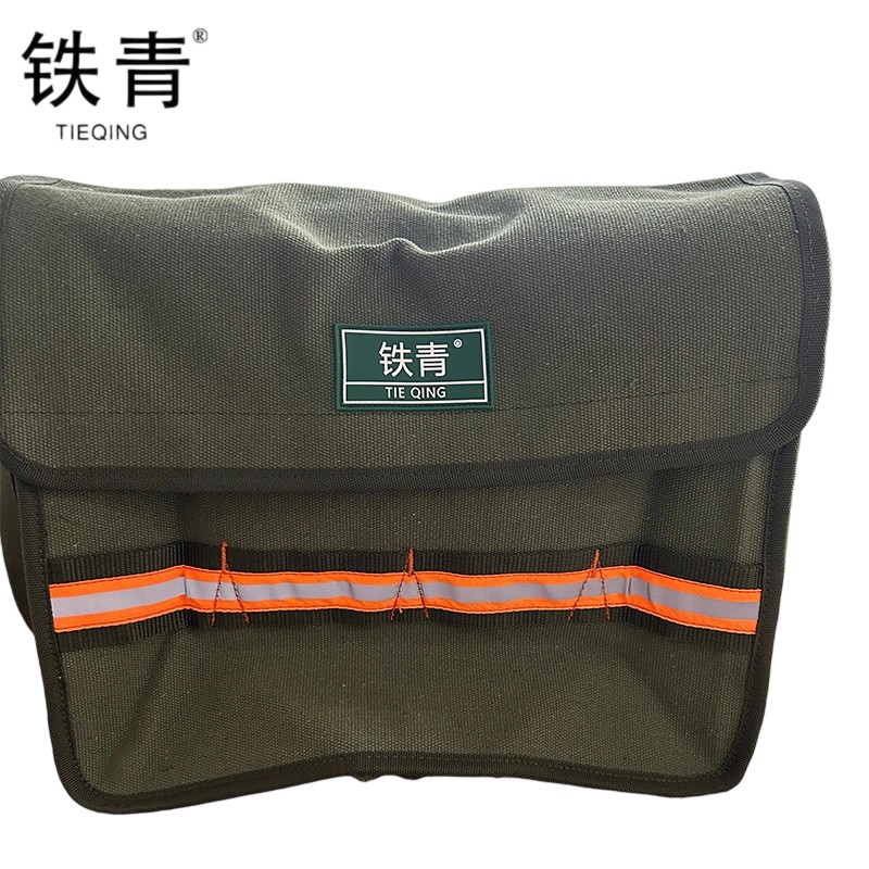 铁青耐磨加厚单肩斜挎工具包SZ55 个高清大图