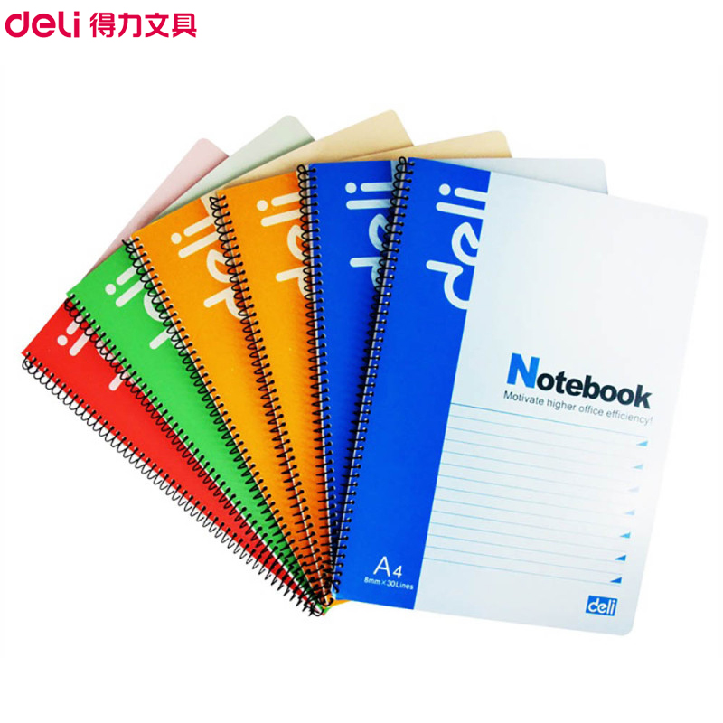 得力(deli)7689螺旋装订本6本装A4/80页高清大图