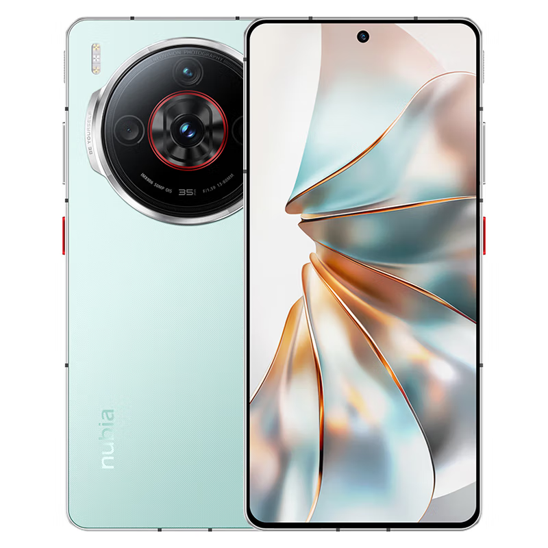努比亚Z60S Pro 碧海青 16GB+512GB 骁龙8 Gen2 80W快充 120HZ高刷1.5K直屏 拍照5G手机