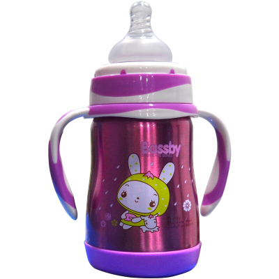 宽口异形不锈钢保温奶瓶240ml