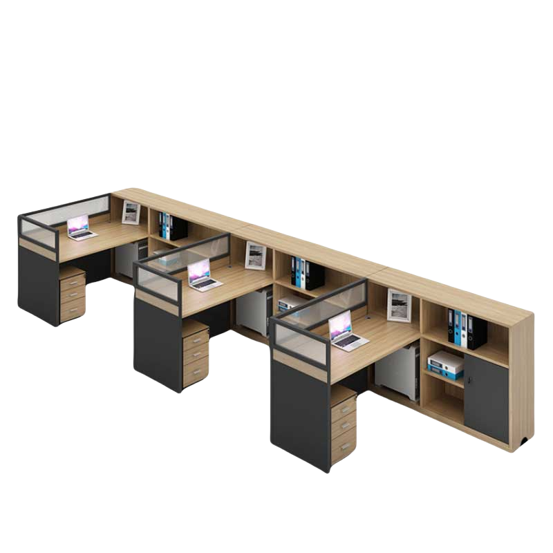 铭思达屏风工位F型三人位张高清大图
