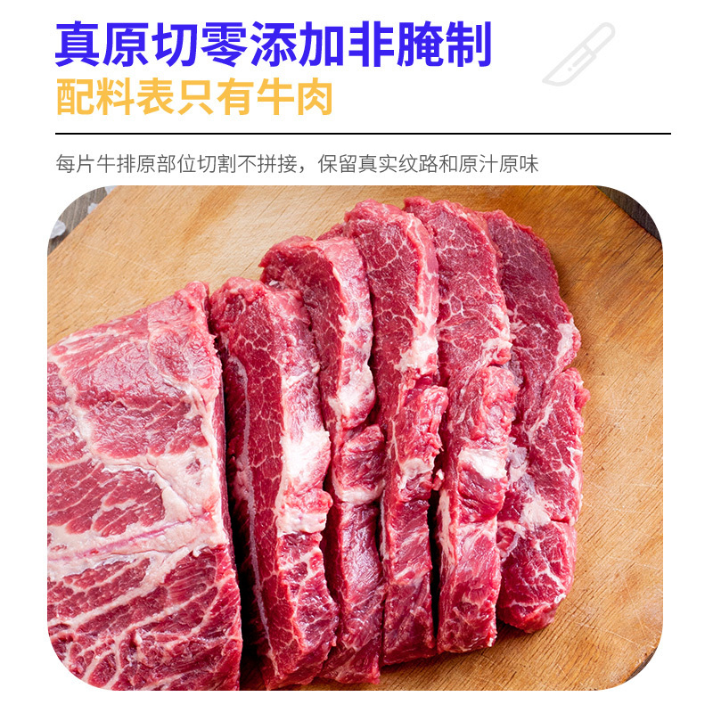 [犀牛哥]进口原切草饲眼肉牛排150g*7片 真原切 非调理非拼接 牛肉牛排 生鲜