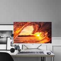 AOC AIO922 23.8英寸高清办公家用十代i5一体机电脑WiFi蓝牙3年质保(10400 8G 512G固态)