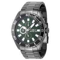 Invicta 男士石英商务腕表46mm蓝宝石镜面50米防水不锈钢表带
