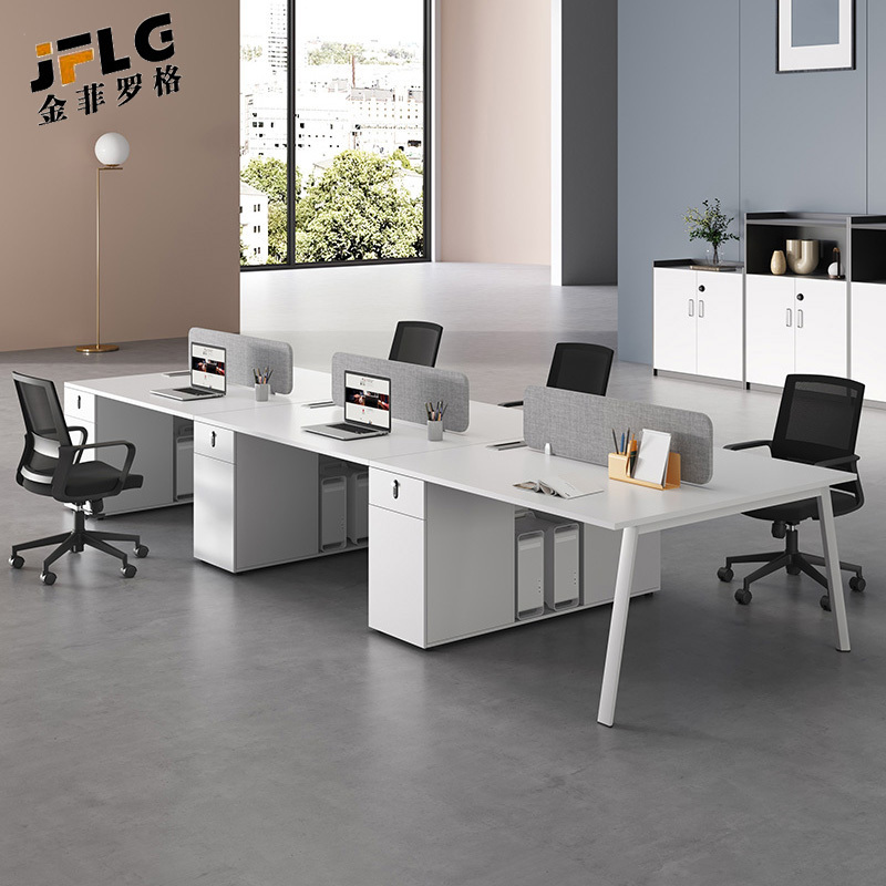 苏宁 金菲罗格 办公家具 办公室工位屏风职员钢架办公桌高清大图