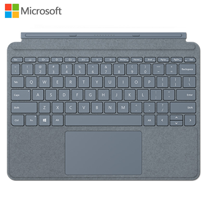 微软 Surface Go4/3/2 键盘盖 冰晶蓝 磁吸易拆卸 Alcantara材质键盘背光+玻璃触控板