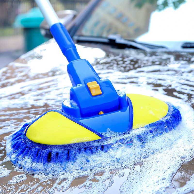 洗车拖把软毛刷车刷子不掉毛雪尼尔洗车专用洗车神器长杆伸缩经济款