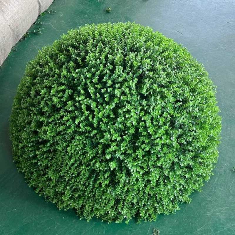 环孤 仿真草球 仿真尤加利草球 直径约80cm 半球