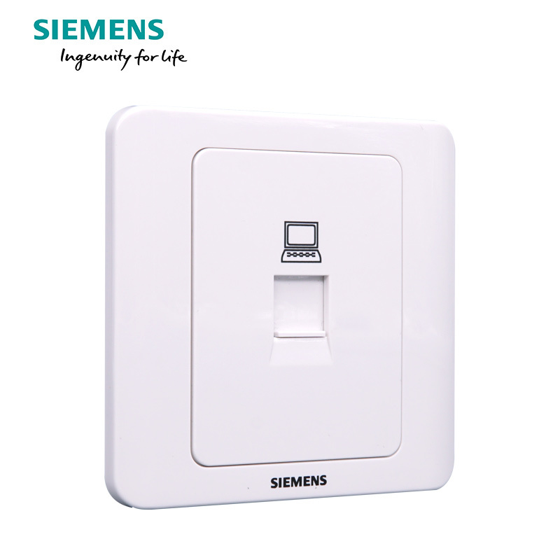 西门子(SIEMENS)开关插座 远景雅白系列电脑网络插座面板5TG01211CC1