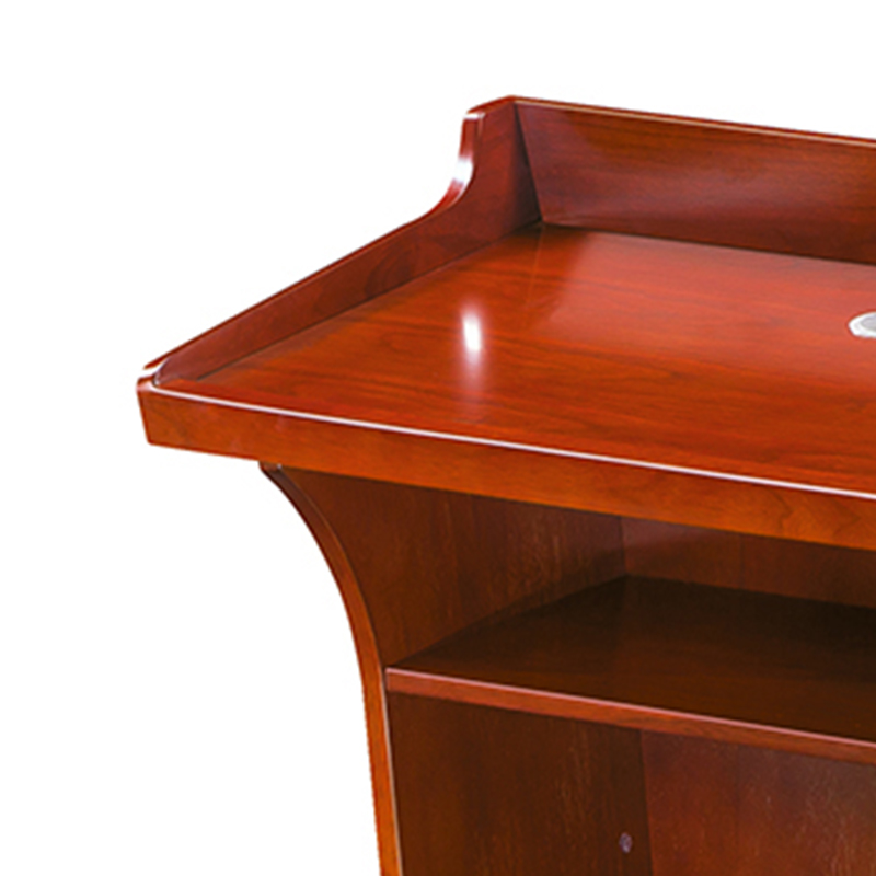 臻远ZY051367演讲台发言台简约现代迎宾台接待台主持台司仪台讲桌高清大图