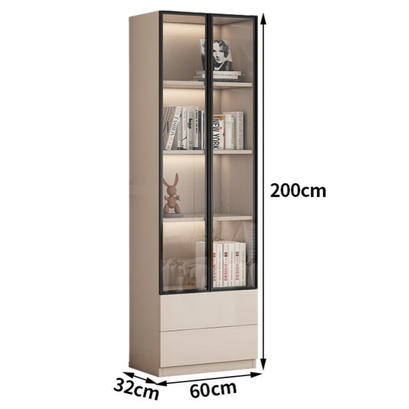 怡卓欧展示柜双门双抽台高清大图