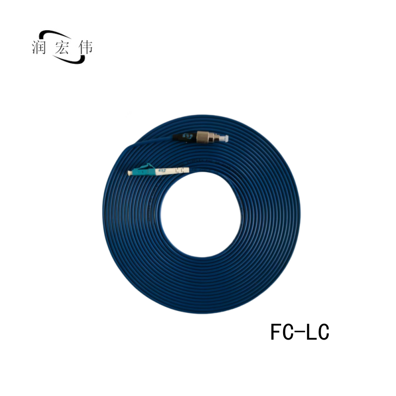 润宏伟 铠装 光纤跳线 尾纤 FC-LC-10m(单模单芯) 条高清大图