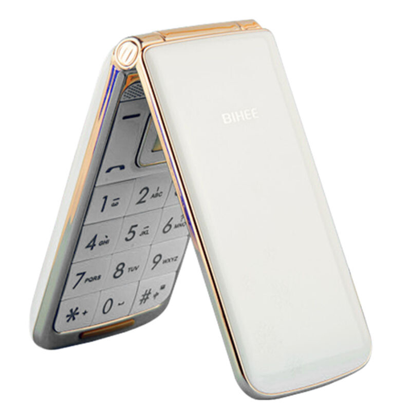 百合biheec30a白色电信版翻盖老人手机cdma大字大声长待机时尚备用机
