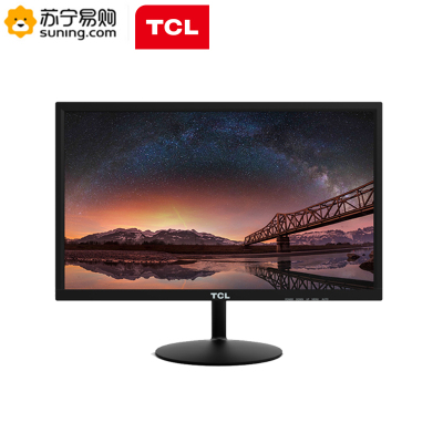 TCL T22M1 21.5英寸TN面板FHD全高清LED背光电脑显示器(黑色)