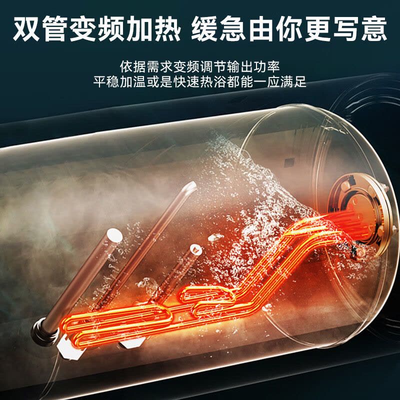 美的电热水器60升储水式双管加热3300W一级能效搪瓷内胆多功率加热8年质保2-3人适用图片