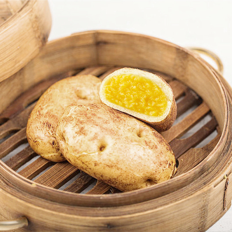 入口为鲜速冻面点土豆包子早餐冷冻半成品主食奶黄包加热即食240g/袋*3袋