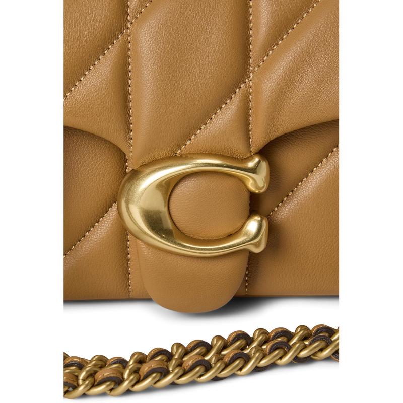 蔻驰(COACH)女士单肩包时尚多功能可调节手提斜挎托特包牛皮拼接高清大图