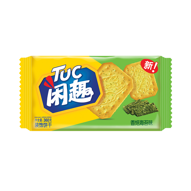 闲趣 装饰饼干 香焙海苔味360g