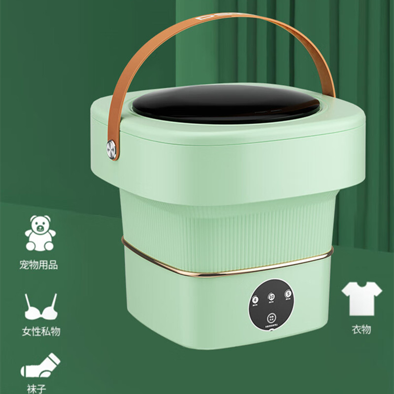 都市太太 DSXY-9201 欧耶洗脱一体洗衣机 一机多用低耗无负担 4.5L 草绿色高清大图