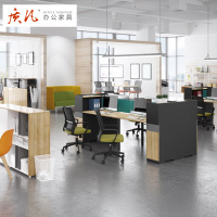 质凡办公家具职员办公桌2/4人位 简约现代员工桌