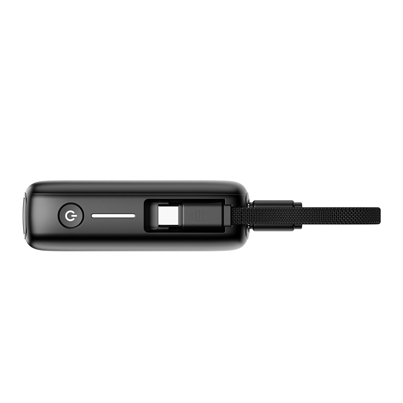 联想(Lenovo)LD220-05 充电宝移动电源5000毫安 自带线22.5W 黑色高清大图