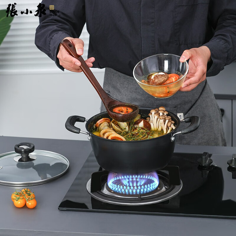 张小泉 锦厨系列精铁 锅具套装家用炒锅32cm 汤锅 煎锅通用 C35260100锦厨锅具三件套 3件套