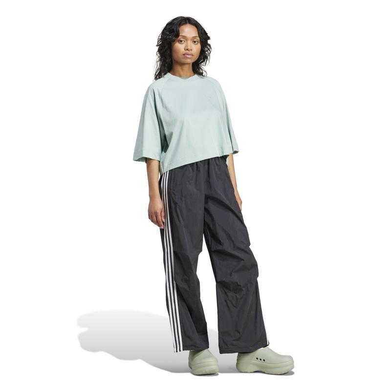 Adidas/阿迪达斯高弹力运动长裤女宽松工装风束脚裤户外休闲三 st