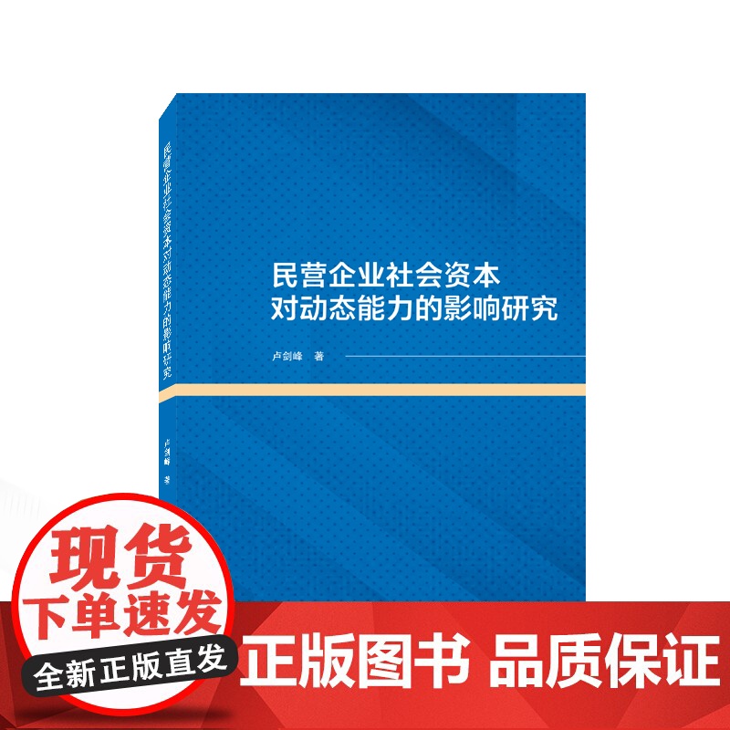 民营企业社会资本对动态能力的影响研究高清大图