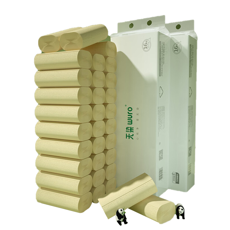 无染天然抑菌无芯卷纸(52.5g)48卷