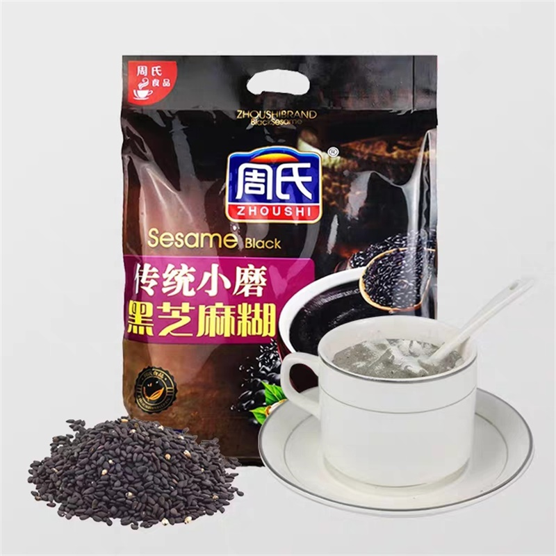 周氏(zhoushichongtiao) 传统小磨黑芝麻糊700g