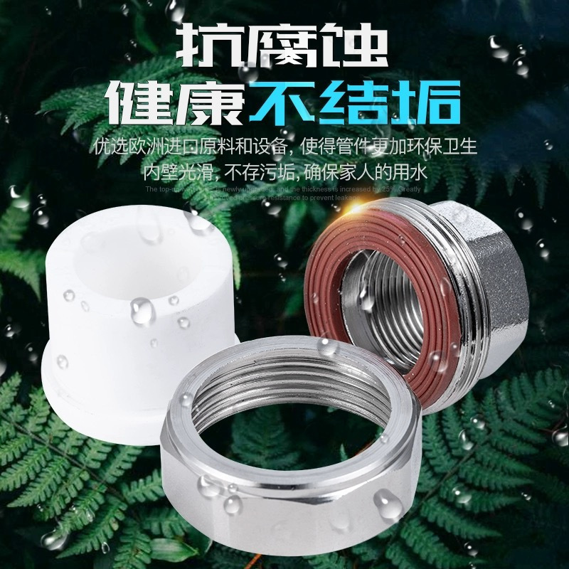 禾润泽 PP-R 活接补芯 暖气补芯(φ40/个)高清大图
