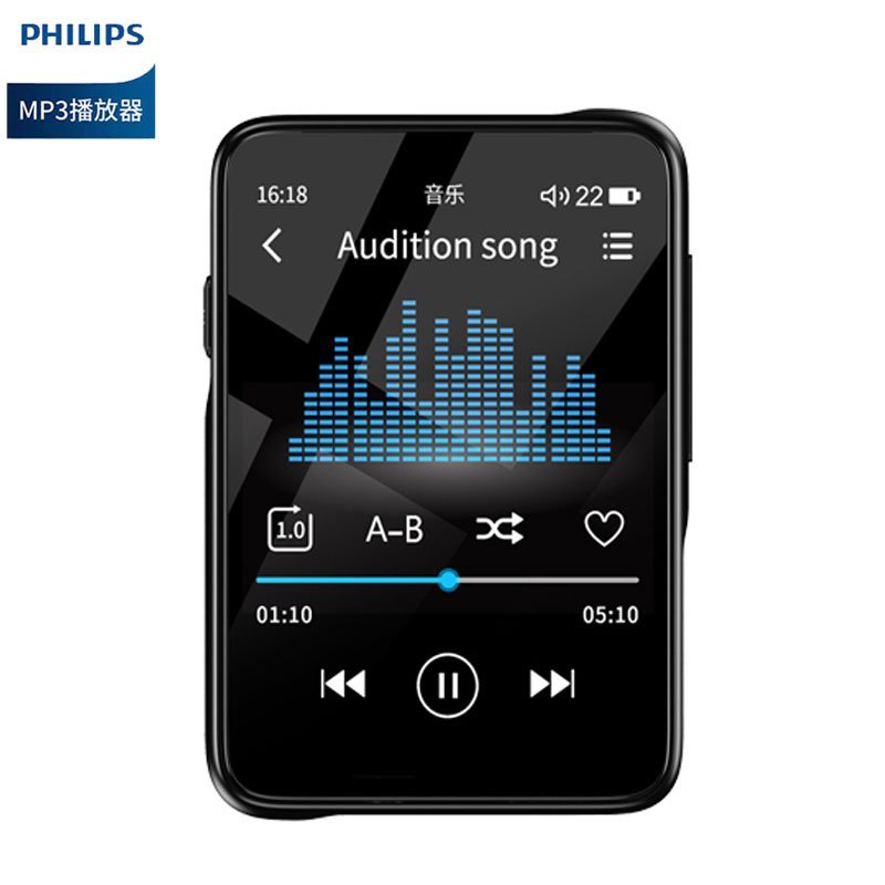 飞利浦sa3116蓝牙mp3随身听学生版mp4高中学生专用英语听力播放